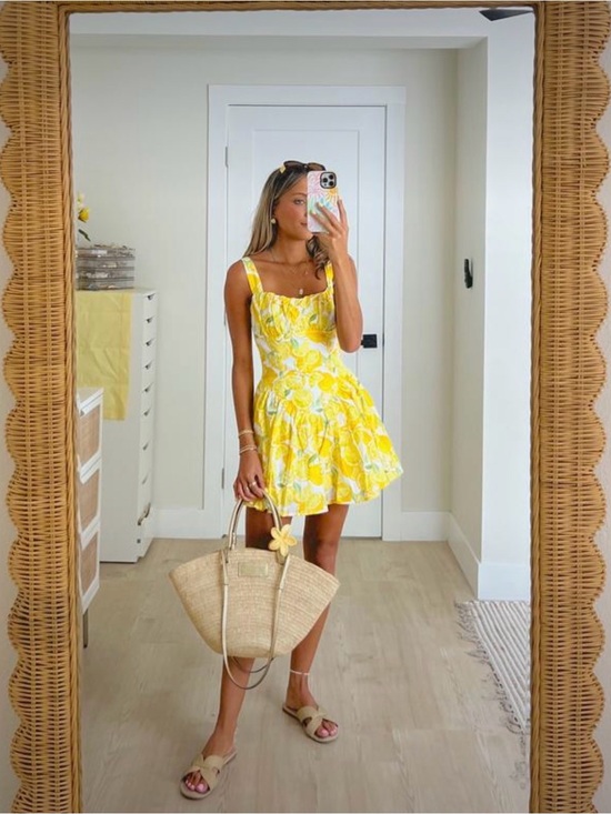 Dresses & Skirts - Skies Are Blue yellow lemon dress